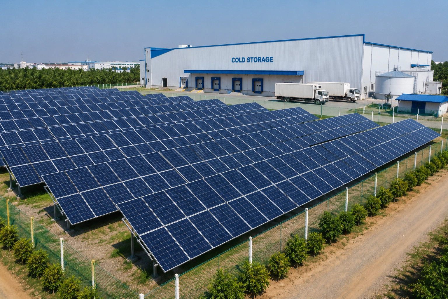 500 kW Ground Mount — Agri Cold Storage, Tirupur